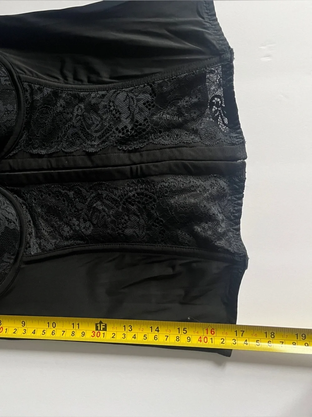 La SENZA Black Strappy Teddy / Blue Chemise / Black Lace Corset Size Medium Lot - Picture 14 of 16